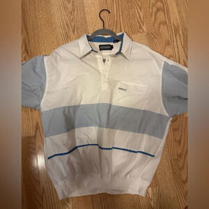 Vintage Striped‎ Members Only Collard Shirt Size Large